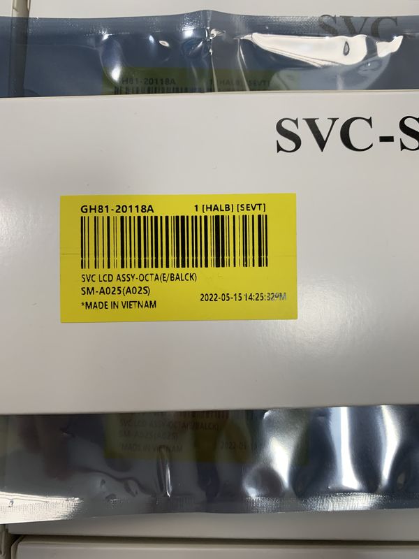 Groothandel Hoogwaardig LCD-scherm voor  A02S 100% originele nieuwe servicepakket LCDS  A025 telefoon display