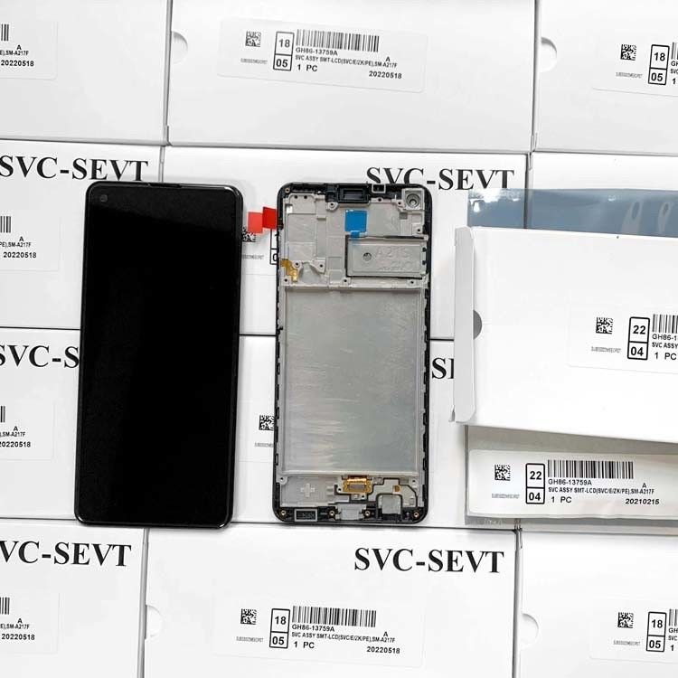 A21S LCD lcd met frame voor  A21S Original New Service Pack LCDS  A217 Mobile Phone Screen Display Pantalla