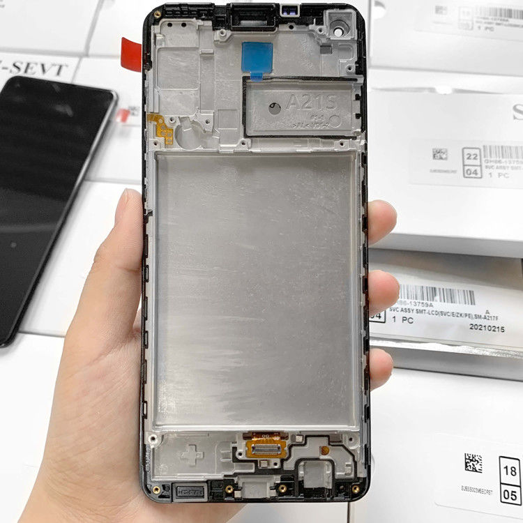 A21S LCD lcd met frame voor  A21S Original New Service Pack LCDS  A217 Mobile Phone Screen Display Pantalla