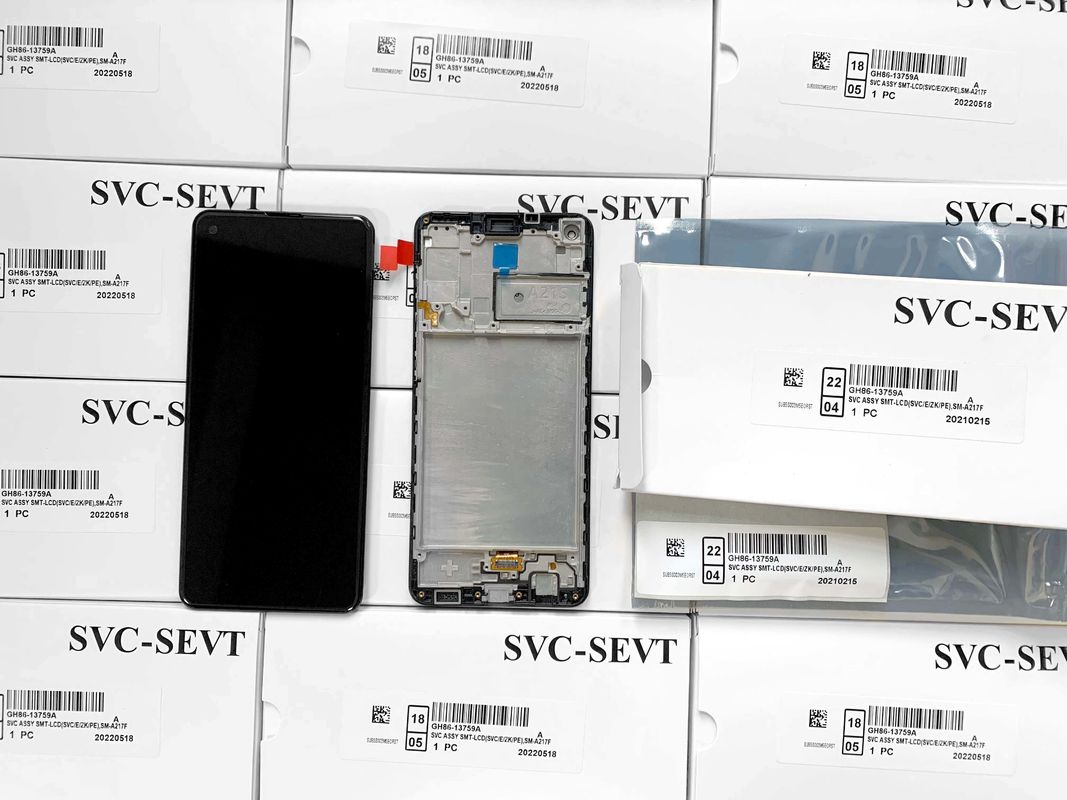 A21S LCD lcd met frame voor  A21S Original New Service Pack LCDS  A217 Mobile Phone Screen Display Pantalla