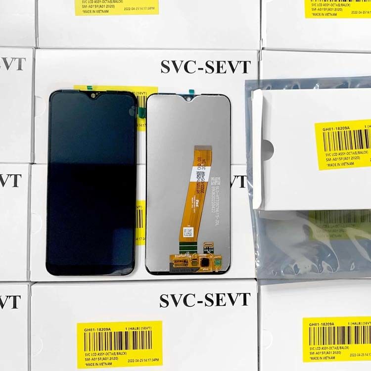 A01 LCD lcd Voor  A01 Groothandel Originele mobiele telefoon Scherm Display Pantalla  A105 Service Pack LCDS Touch