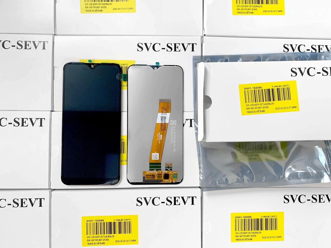 A01 LCD lcd Voor  A01 Groothandel Originele mobiele telefoon Scherm Display Pantalla  A105 Service Pack LCDS Touch