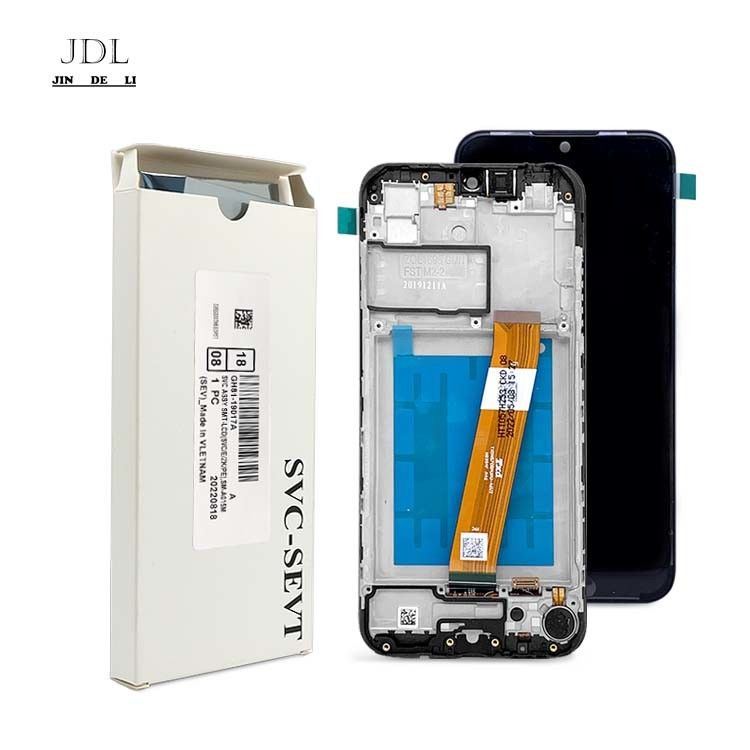 A01 LCD scherm display lcd met frame voor  A01 Wholesale Service Pack LCDS  A105 Original Phone Pantalla