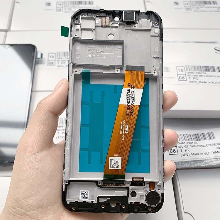 A01 LCD scherm display lcd met frame voor  A01 Wholesale Service Pack LCDS  A105 Original Phone Pantalla