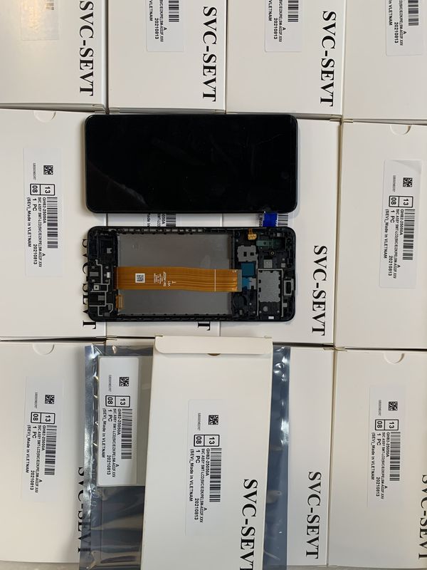 A02 LCD-scherm met frame voor  A022 Original Touch Screen Digitizer Pantalla  A02 Service Pack LCDS