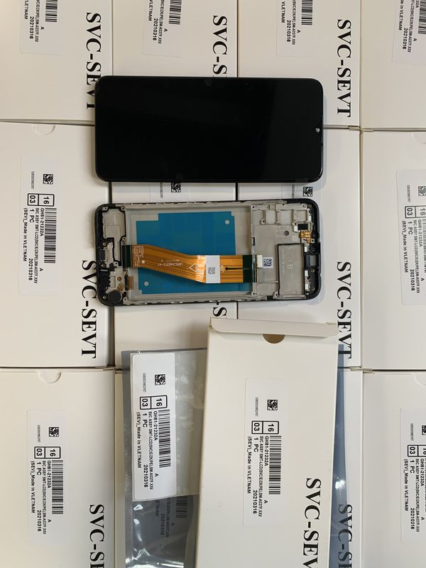 Oorspronkelijke A03S Service Pack LCD Met Frame Voor  a03s Mobiele Telefoonscherm Display  A037 High Quality Pantalla