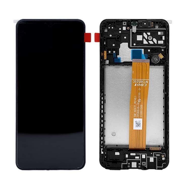 A04S LCD-Lcd met frame voor  a04s Original Service Pack LCDS  A047 Mobile Phone Screen Display Pantalla