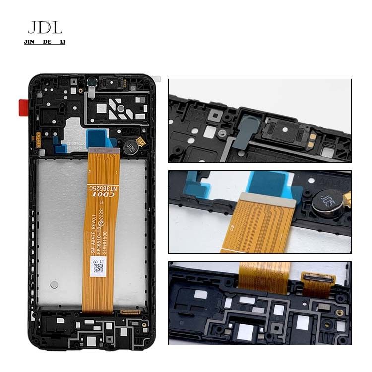 A04S LCD-Lcd met frame voor  a04s Original Service Pack LCDS  A047 Mobile Phone Screen Display Pantalla