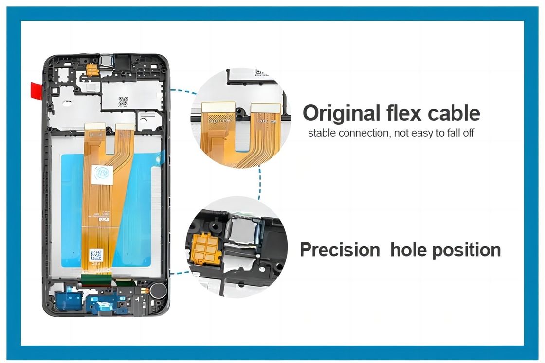A045 LCD-scherm met raam Voor  a045 Mobiele telefoon Touch Pantalla  A04 Original Service Pack LCDS