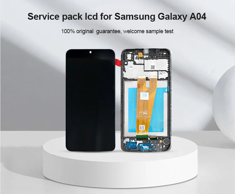 A045 LCD-scherm met raam Voor  a045 Mobiele telefoon Touch Pantalla  A04 Original Service Pack LCDS