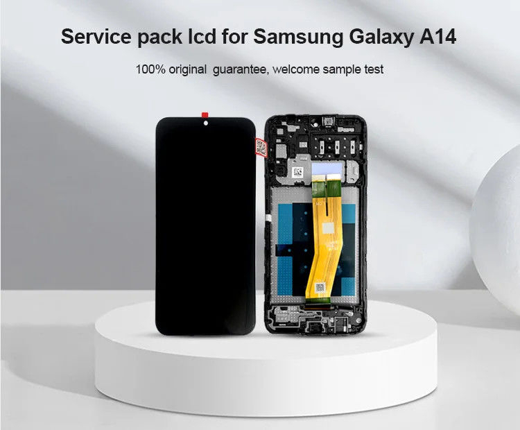 A14 4G LCD met frame Voor  A145P Mobiele telefoon Touch Pantalla  A145R Service Pack LCDS scherm
