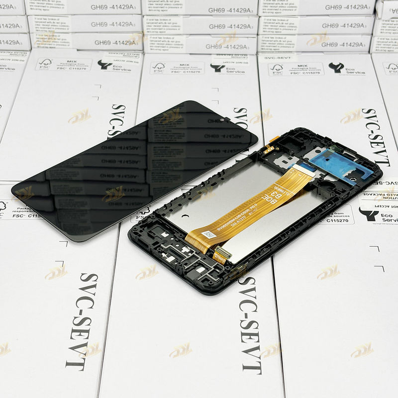 A127 lcd met frame Voor  a127 Original New Service Pack Mobiele schermdisplay  A12 Nacho Touch Pantalla