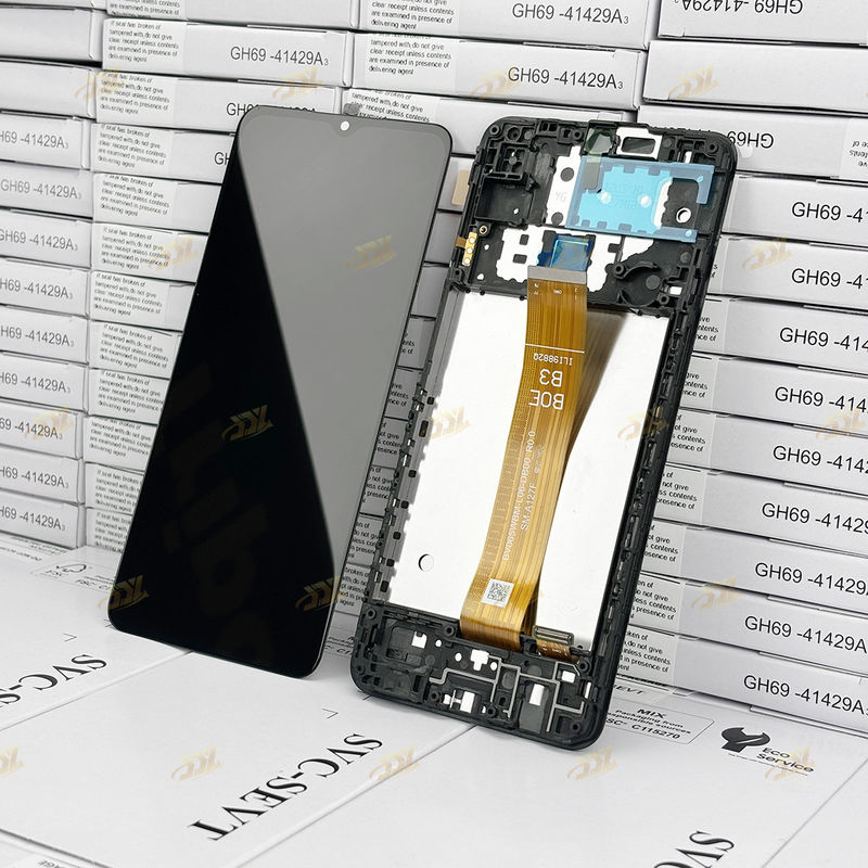 A127 lcd met frame Voor  a127 Original New Service Pack Mobiele schermdisplay  A12 Nacho Touch Pantalla
