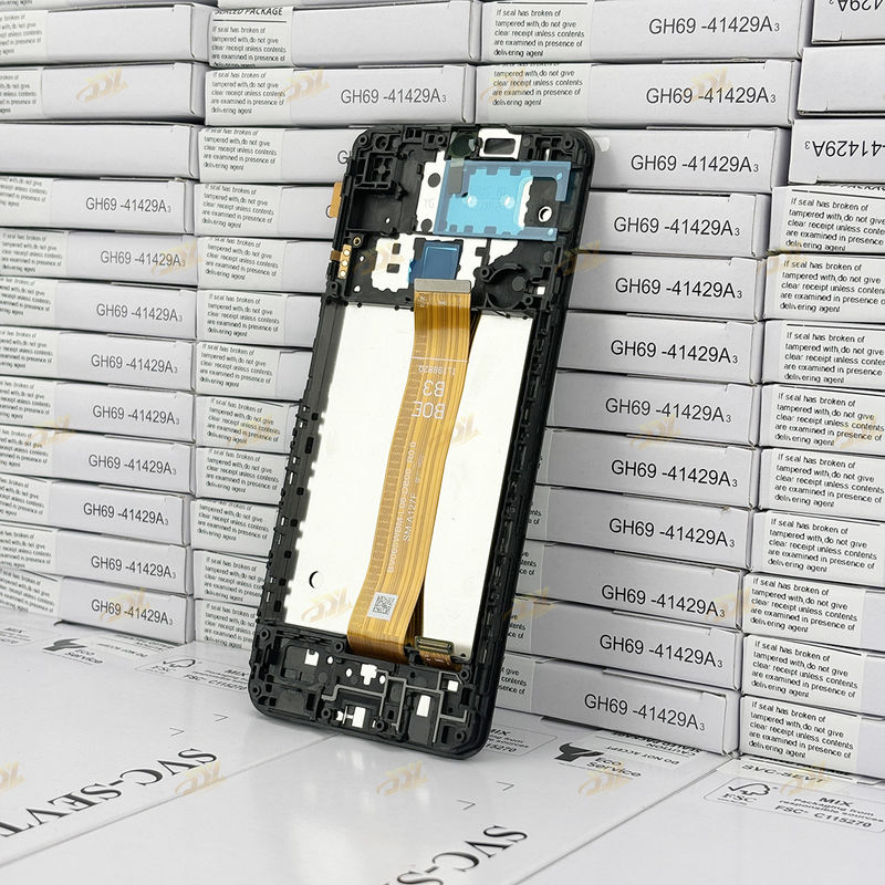 A127 lcd met frame Voor  a127 Original New Service Pack Mobiele schermdisplay  A12 Nacho Touch Pantalla